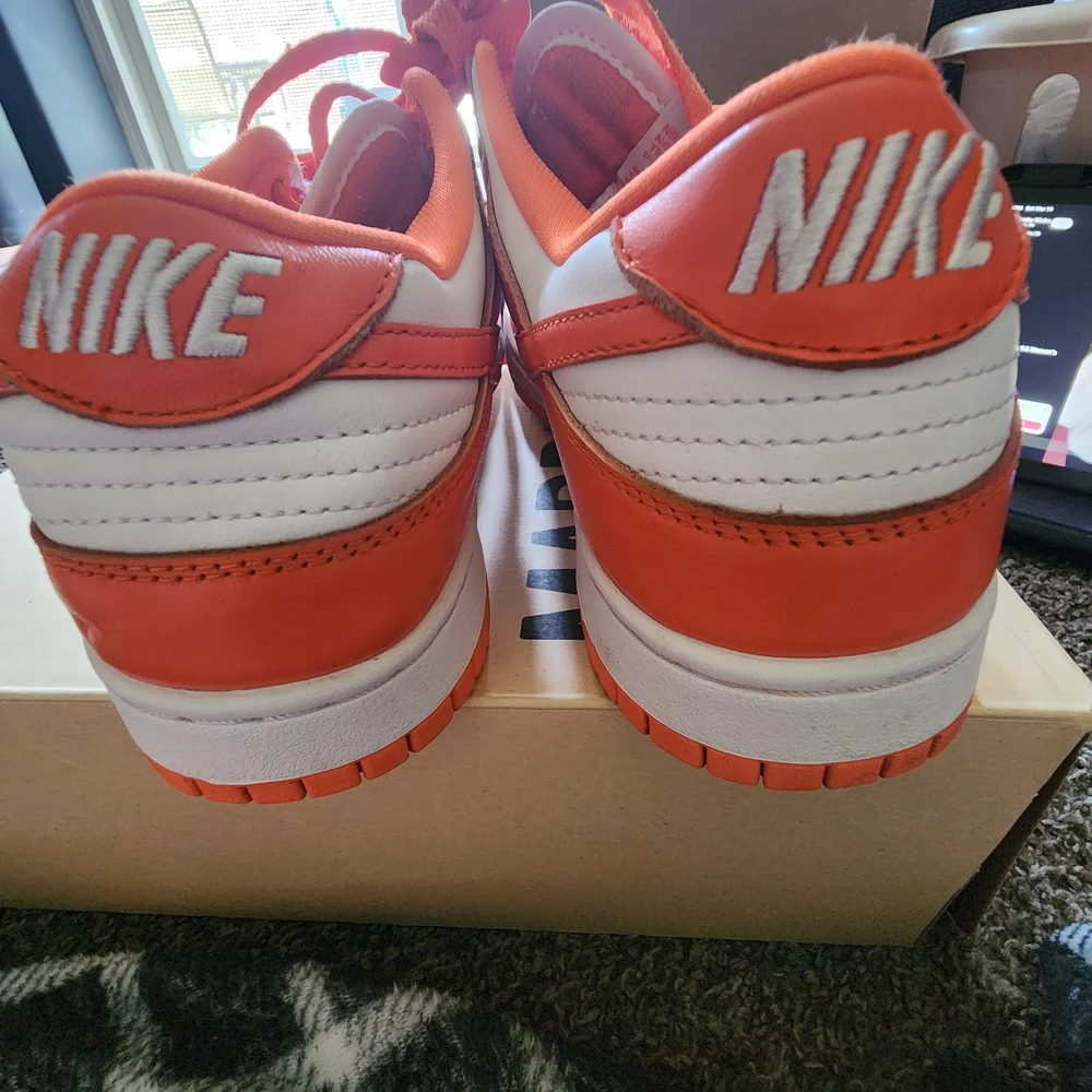 Nike Orange and White Sneakers - Picture 2 of 4